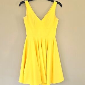 IEENA for MacDuggal Yellow Sleeveless Dress, Sz 2